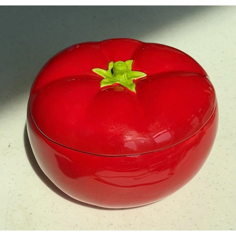 Tomato Sugar Jar & Lid 5.5
